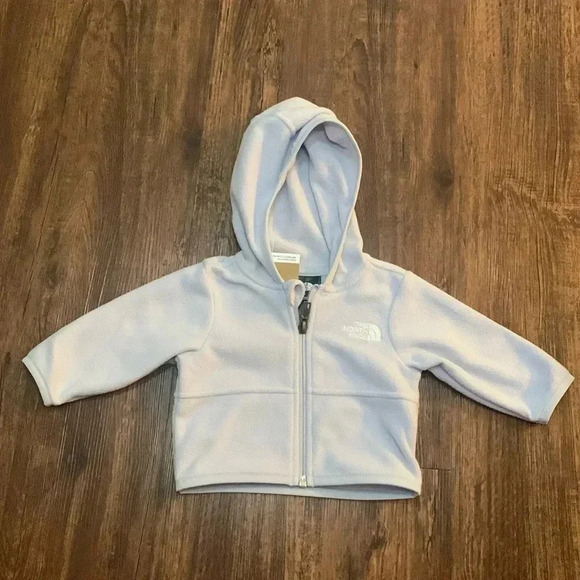 The North Face Baby Glacier Fleece Jacket Full Zip Baby 0-3 Months NWT - Picture 1 of 9